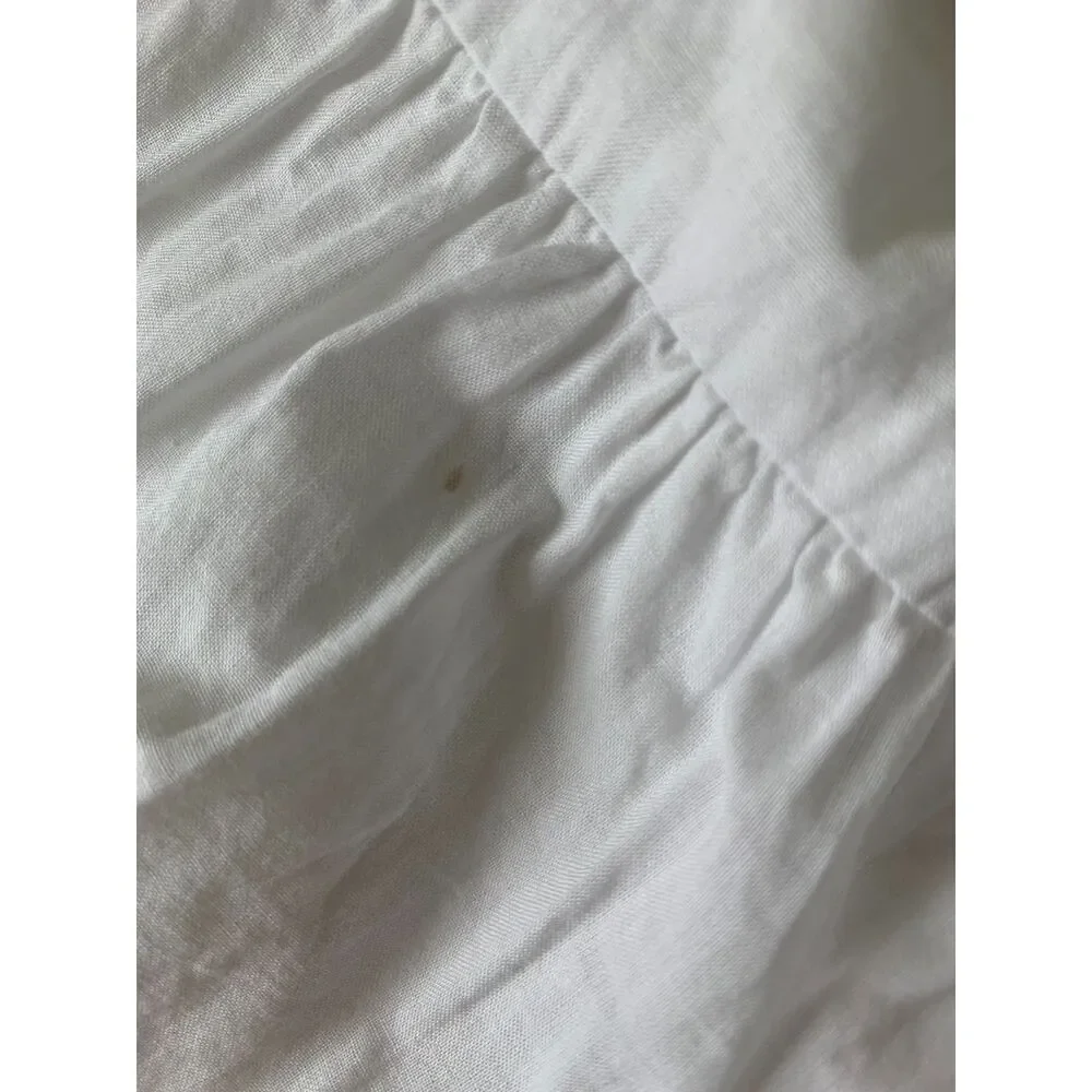 OshKosh B'gosh Toddler Girls' Cotton Pintuck Tiered White Dress 4T